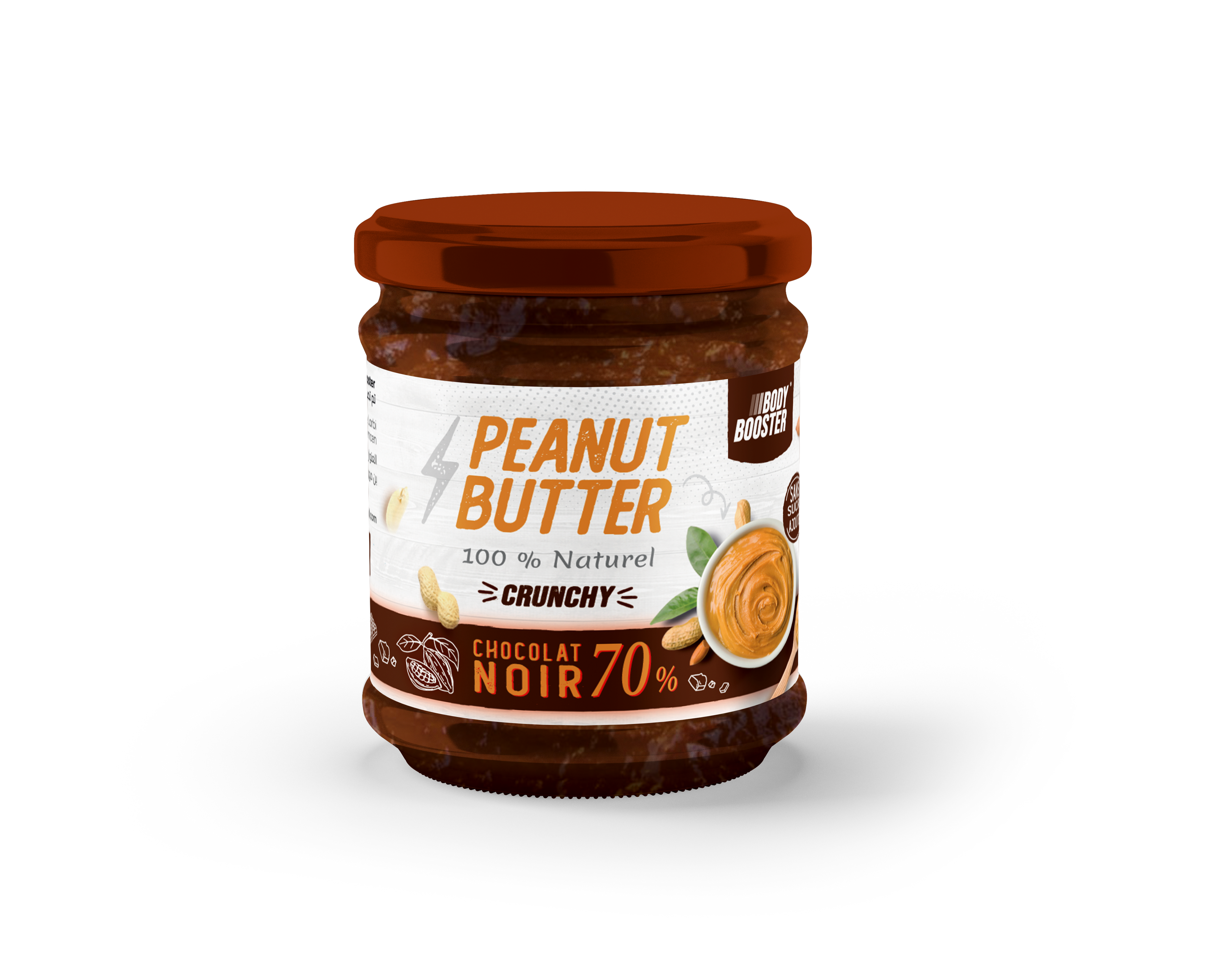 Beurre de cacahuète chocolat noir 70% (200g)